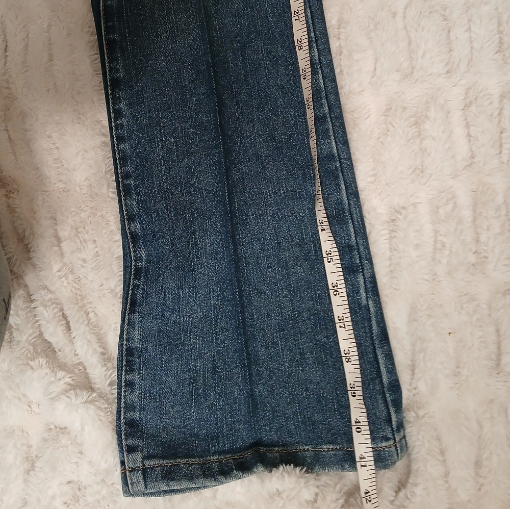 Tommy Hilfiger Blue Flare Wide Leg Jeans - Picture 7 of 10